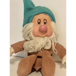 Snow White Seven Dwarfs Sleepy Dwarf Plush Eyes Move Snores 12" 1993 Mattel